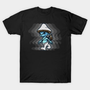 We live we love we lie smurf cat meme v4 T-Shirt